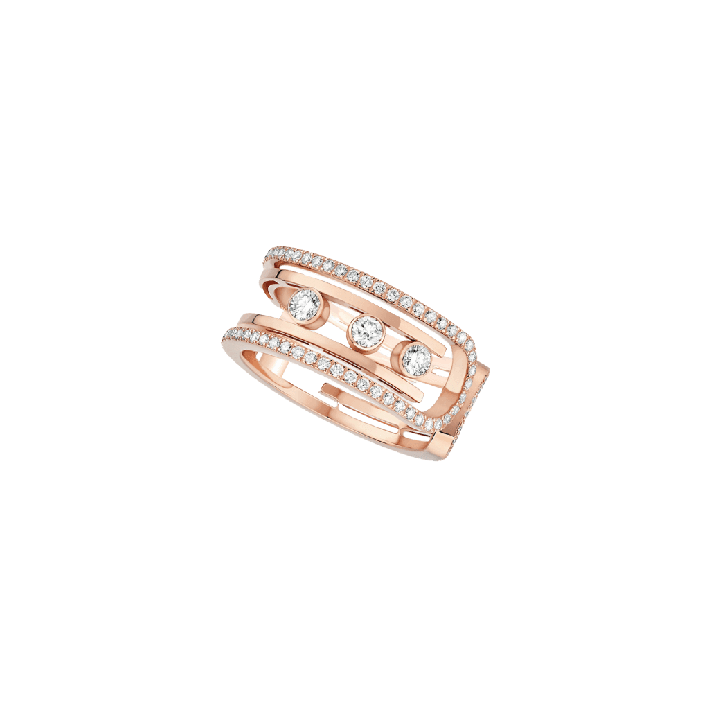 Messika Move 10th ring roodgoud met diamant - 11955-PG - #1