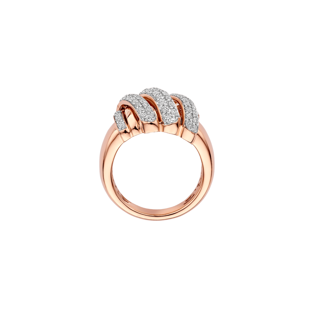 Tirisi Jewelry Amsterdam Swirl ring geelgoud - TR9809D(2T) - #3