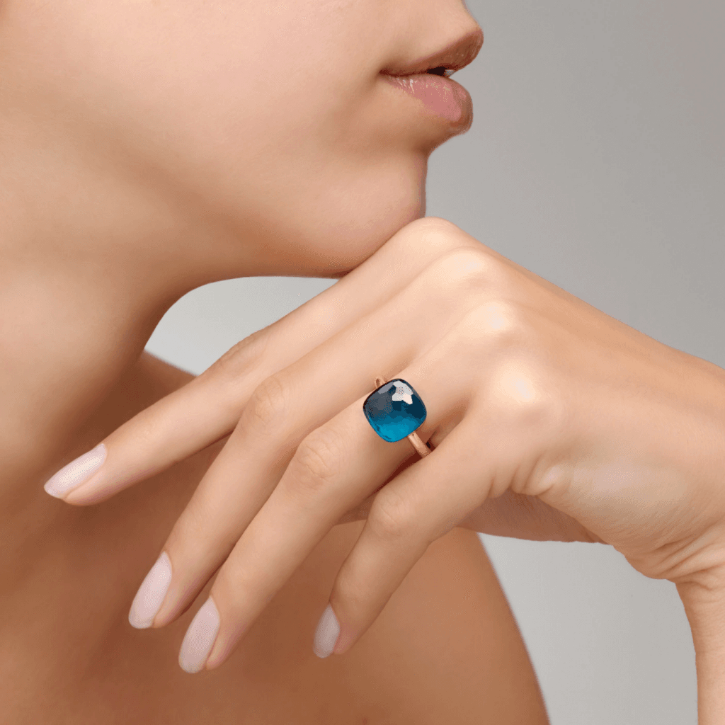Pomellato Nudo Grande ring roodgoud met london topaas - PAB2010 O6000 000TL - #6