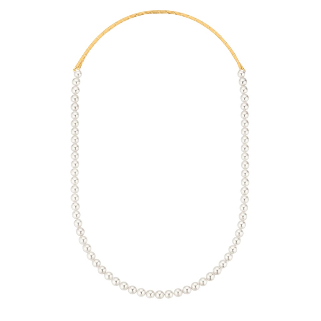 Yana Nesper Silk Magnet collier geelgoud met parel - SM18 - #1