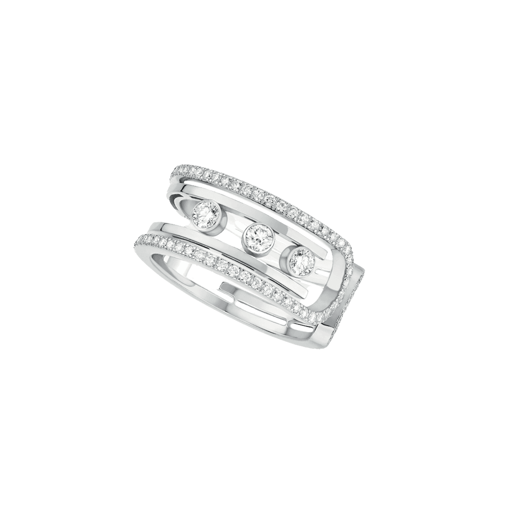 Messika Move 10th ring witgoud met diamant - 11955-WG - #1