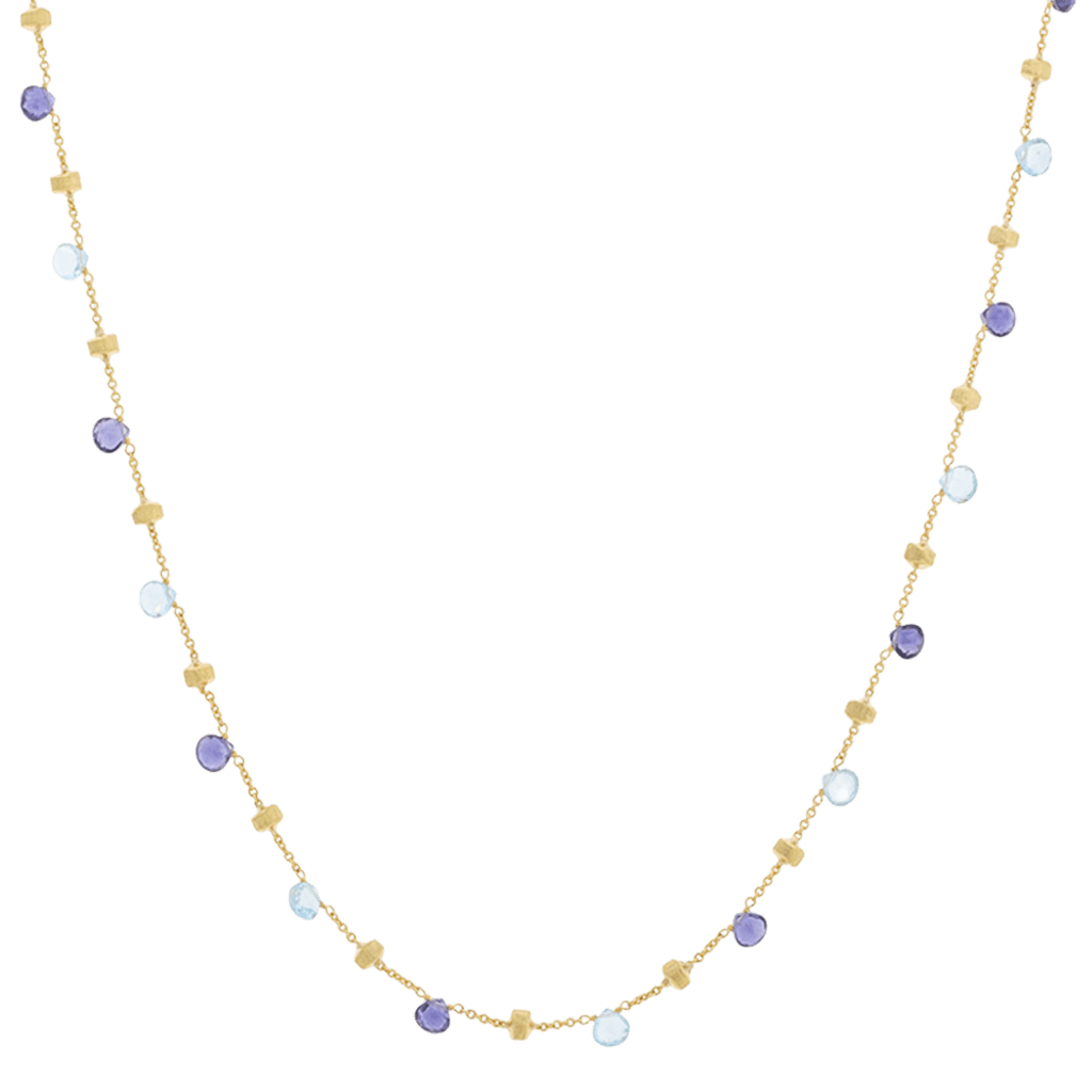 Marco Bicego Paradise collier geelgoud met diversen kleurstenen - CB765-MIX240 - #1