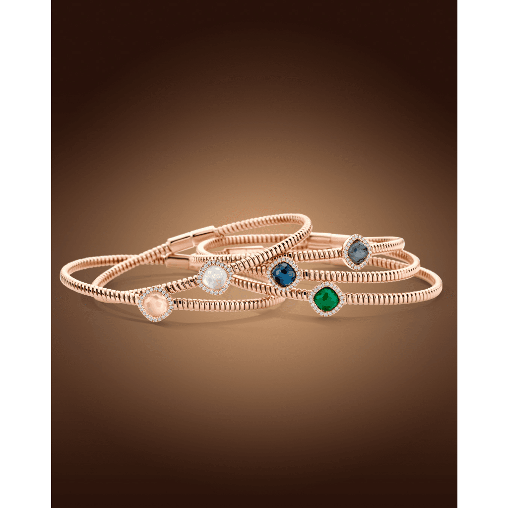 Tirisi Jewelry Milano Sweeties armband roodgoud met diamant - TB2208WQP - #3