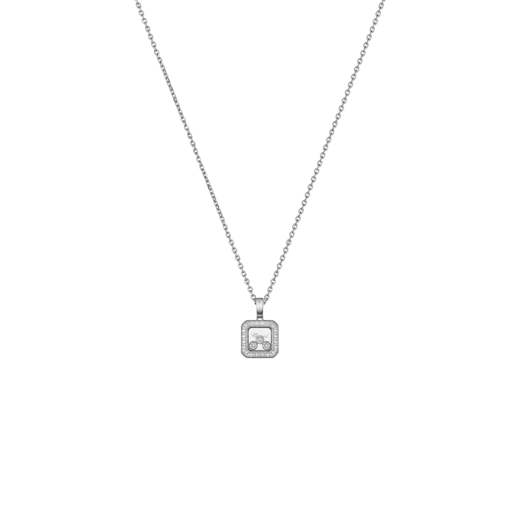 Chopard Happy Diamonds Icons Square collier witgoud met diamant - 79A115-1201 - #1