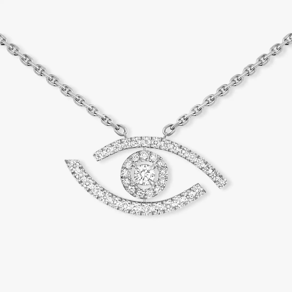 Messika Lucky Move collier witgoud met diamant - 7525-WG - #2