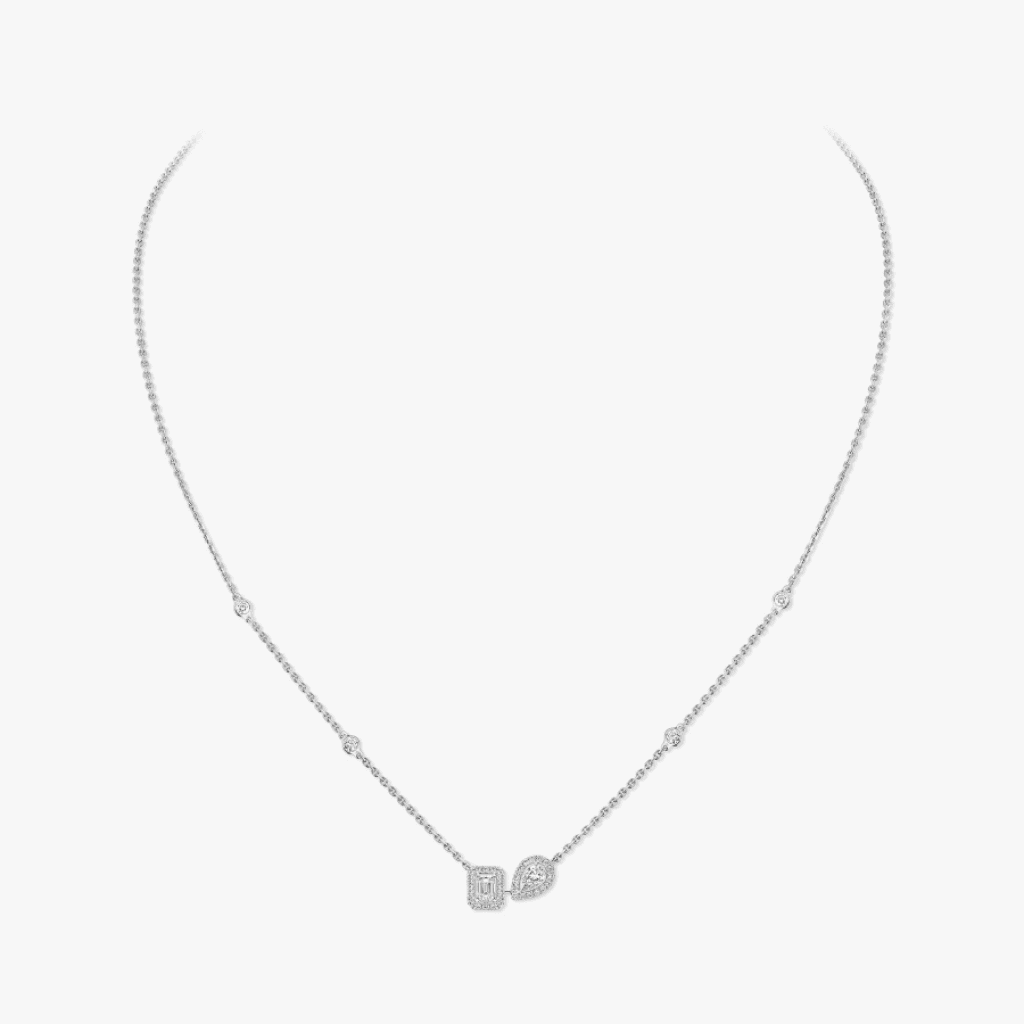 Messika My Twin collier witgoud met diamant - 14534-WG - #4