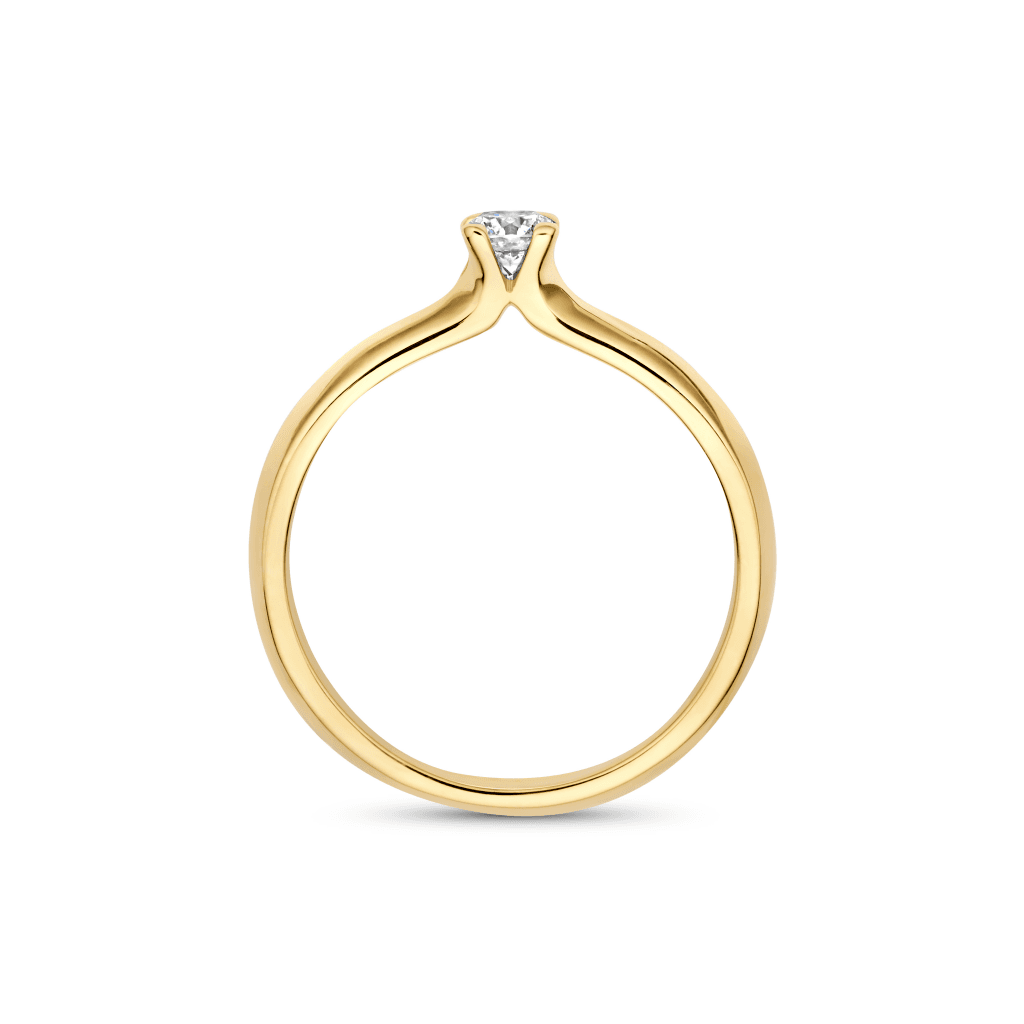 Schaap en Citroen Diamonds ring geelgoud met diamant - #4
