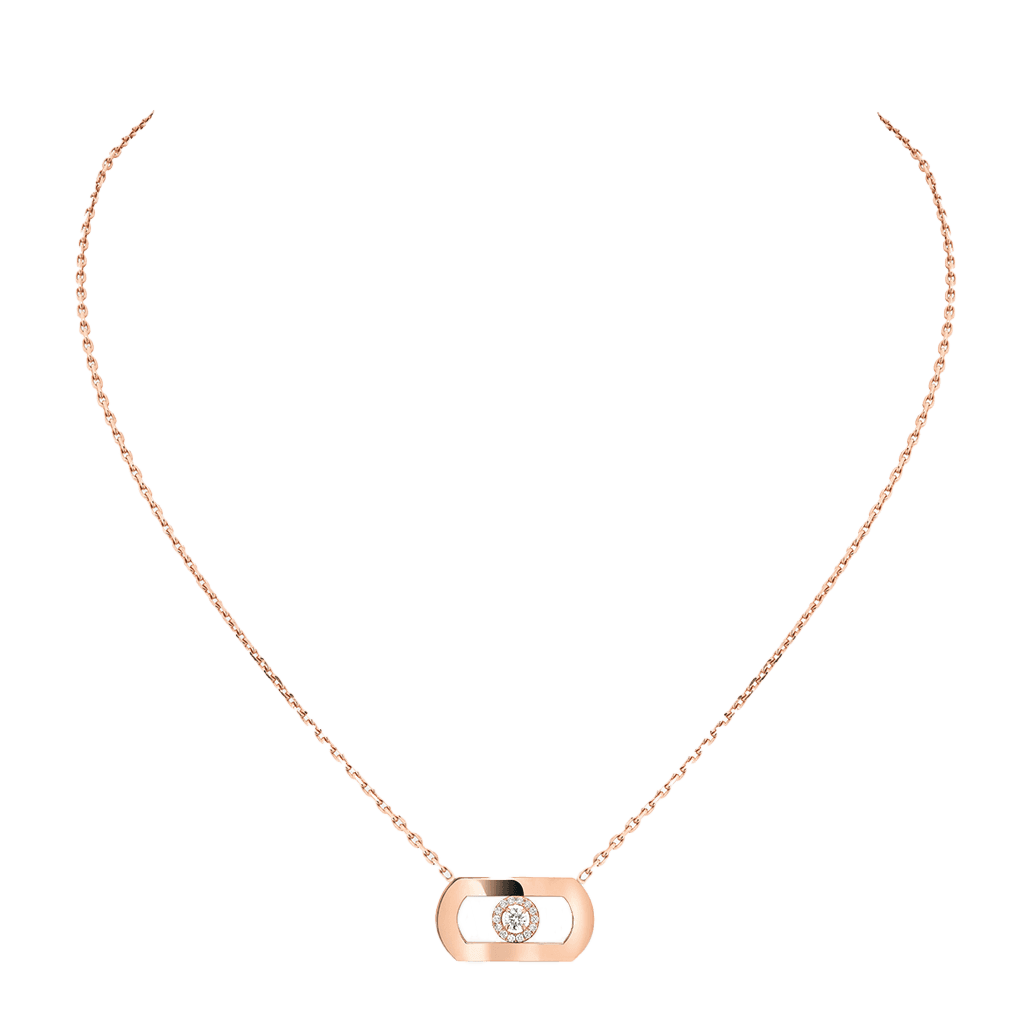 Messika So Move collier roodgoud met diamant - 12944-PG - #2