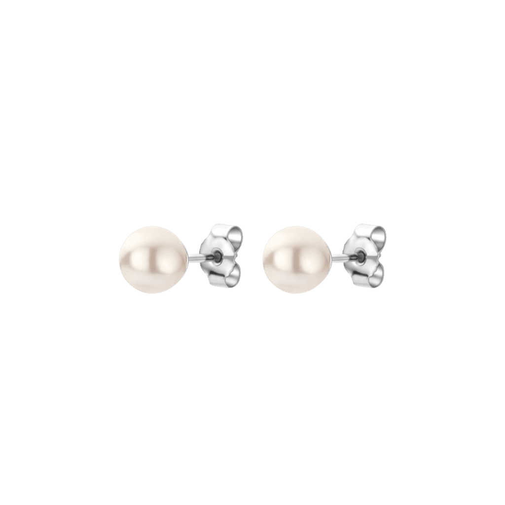 Schaap en Citroen Pearls oorsieraad witgoud met parel - #2