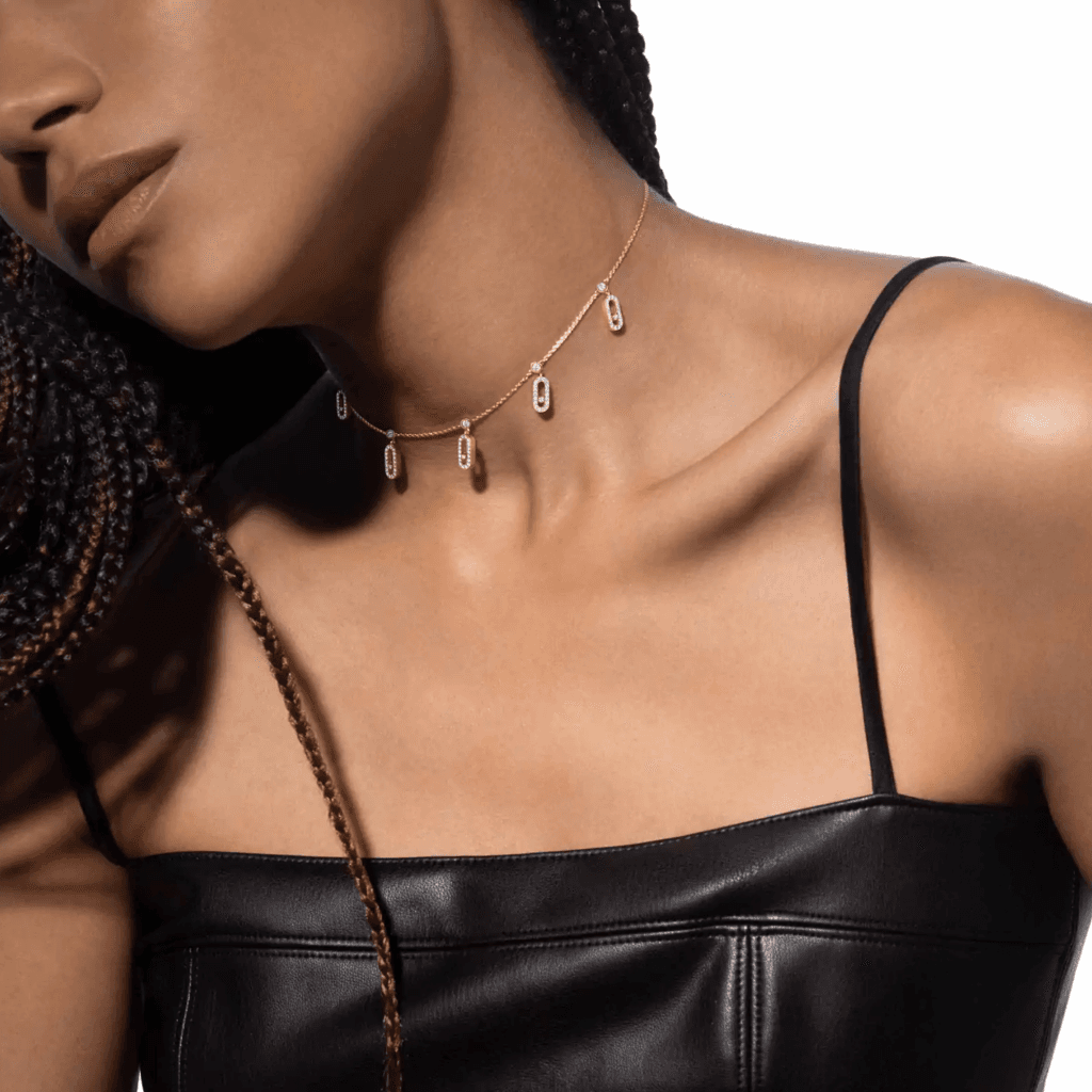 Messika Move Uno collier geelgoud met diamant - 12150-YG - #3