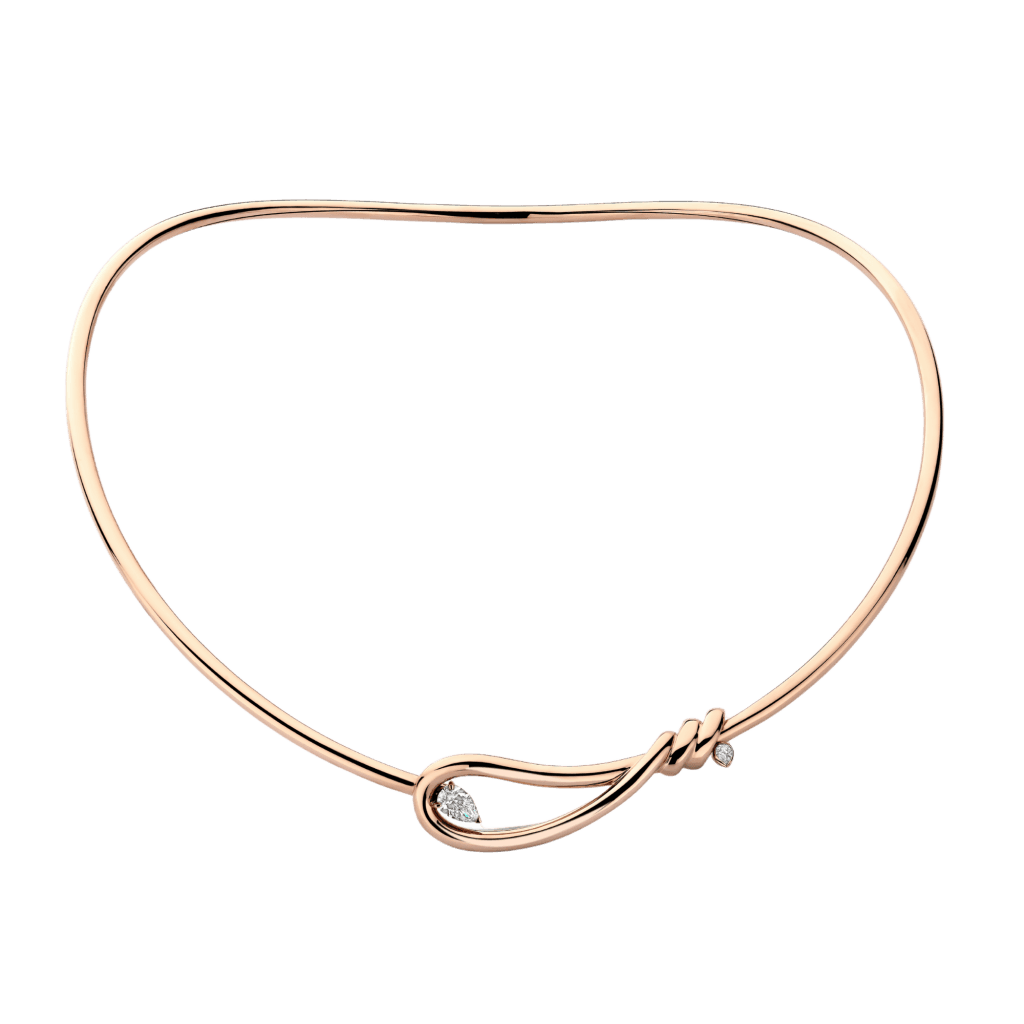 Schaap en Citroen Diamonds collier roodgoud met diamant - #1
