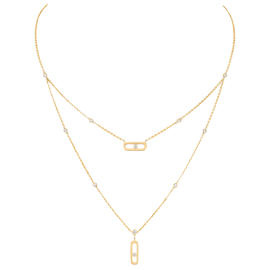 Messika Move Uno collier geelgoud met diamant - 8852-YG - #2