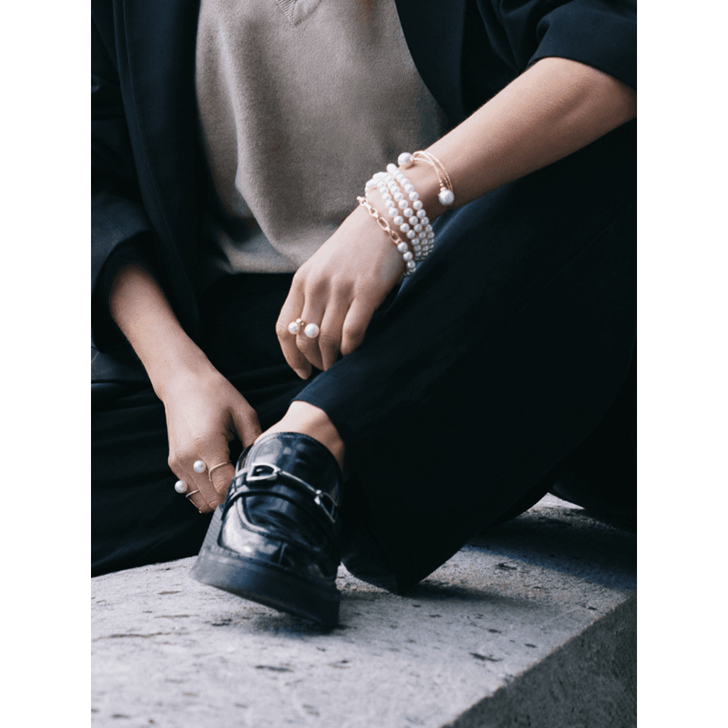 Yana Nesper Balthasar armband geelgoud met parel - BA11 - #5