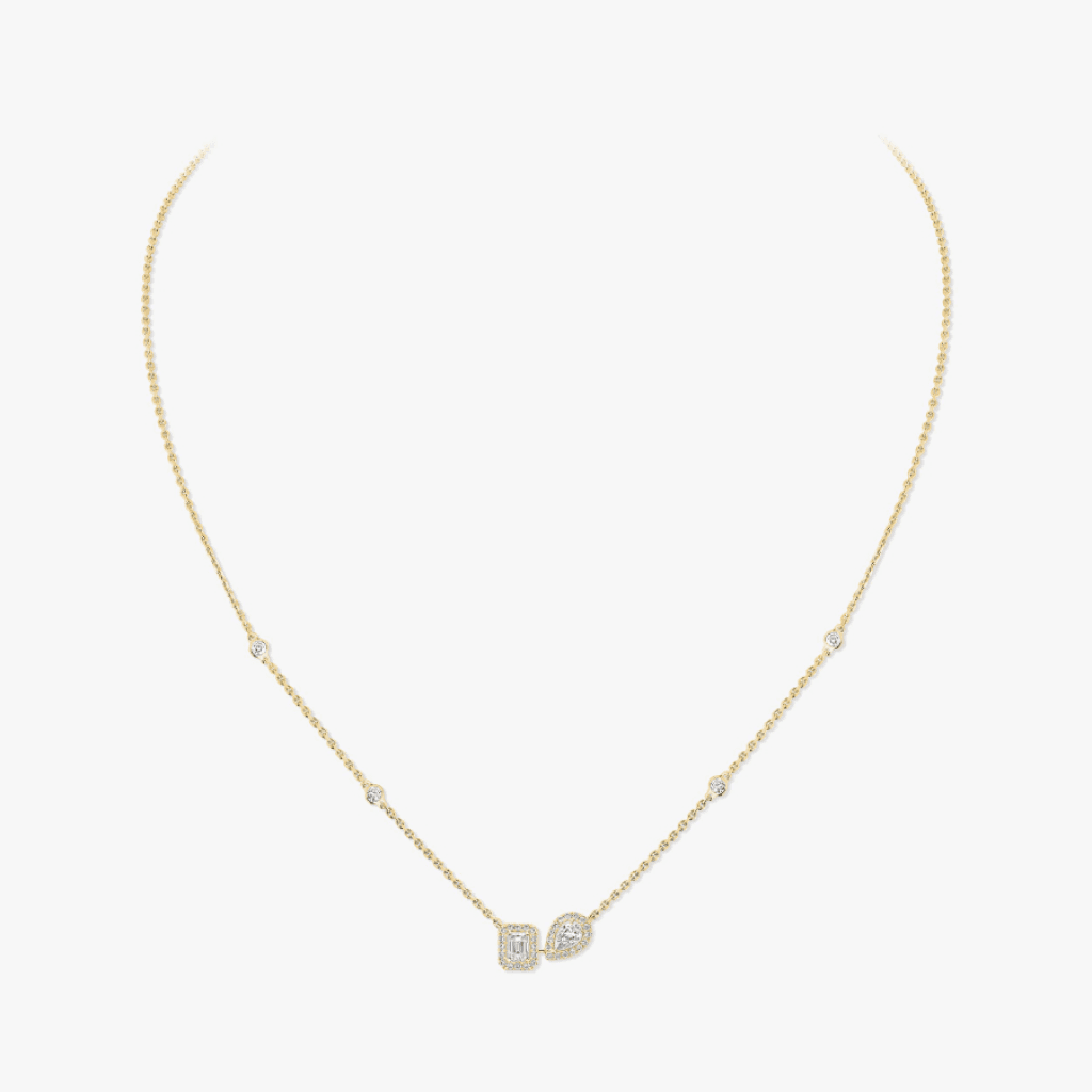 Messika My Twin collier geelgoud met diamant - 14534-YG - #4