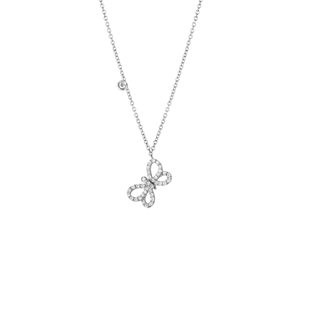 Schaap en Citroen Diamonds collier witgoud met diamant - #1