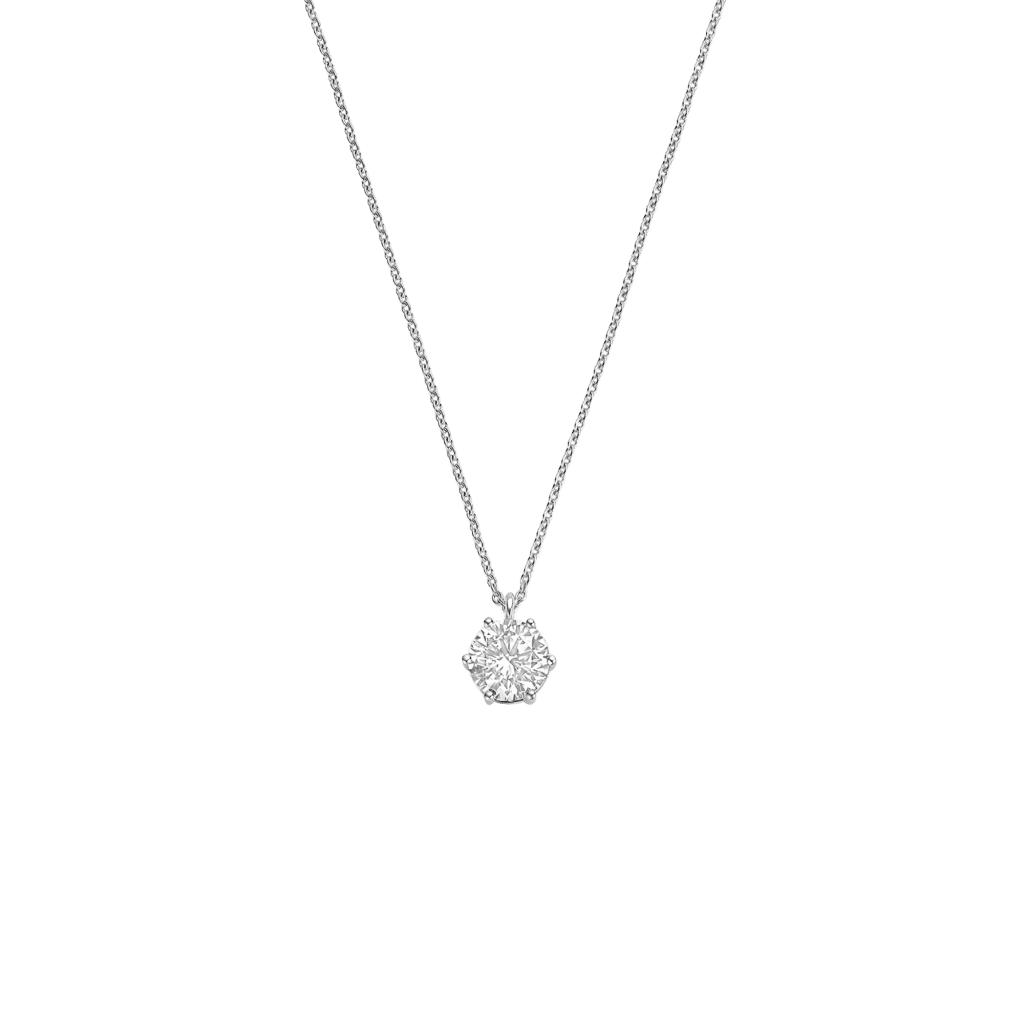 Schaap en Citroen Diamonds collier witgoud met diamant - #1