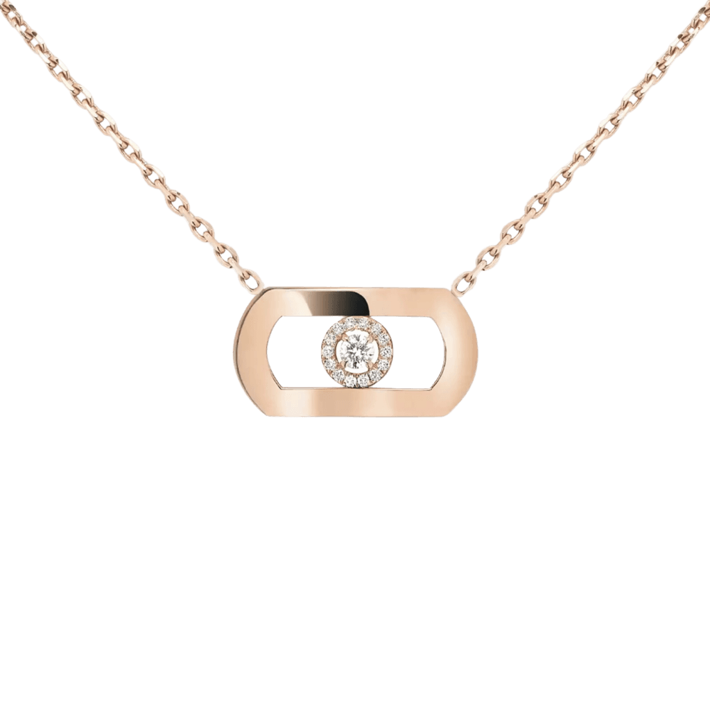 Messika So Move collier roodgoud met diamant - 12944-PG - #3