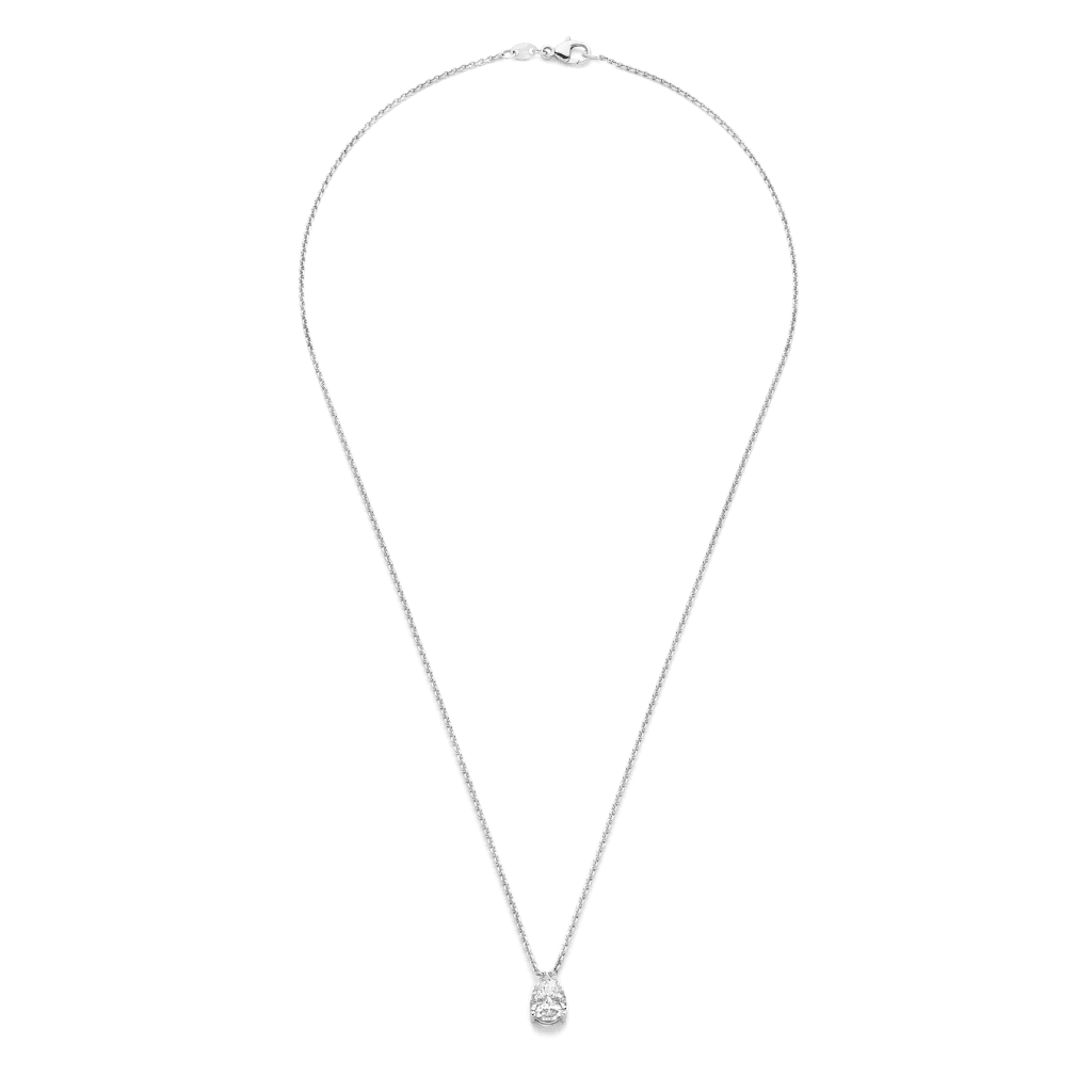 Royal Asscher Stephanie collier witgoud met diamant - P.242.RAP.WG.1 GIA - #3