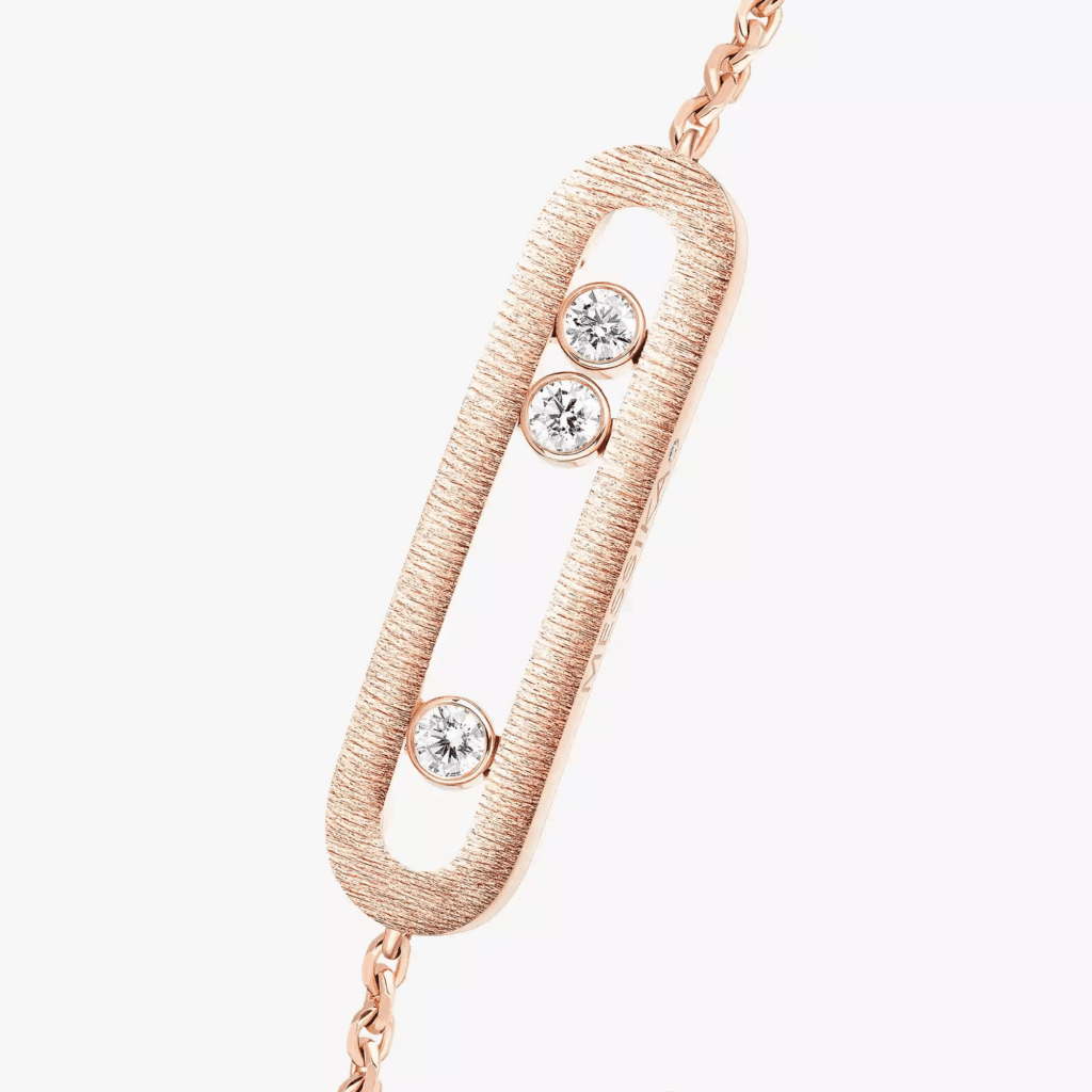 Messika Move Classic Ciselé armband roodgoud met diamant - 14586-PG - #3