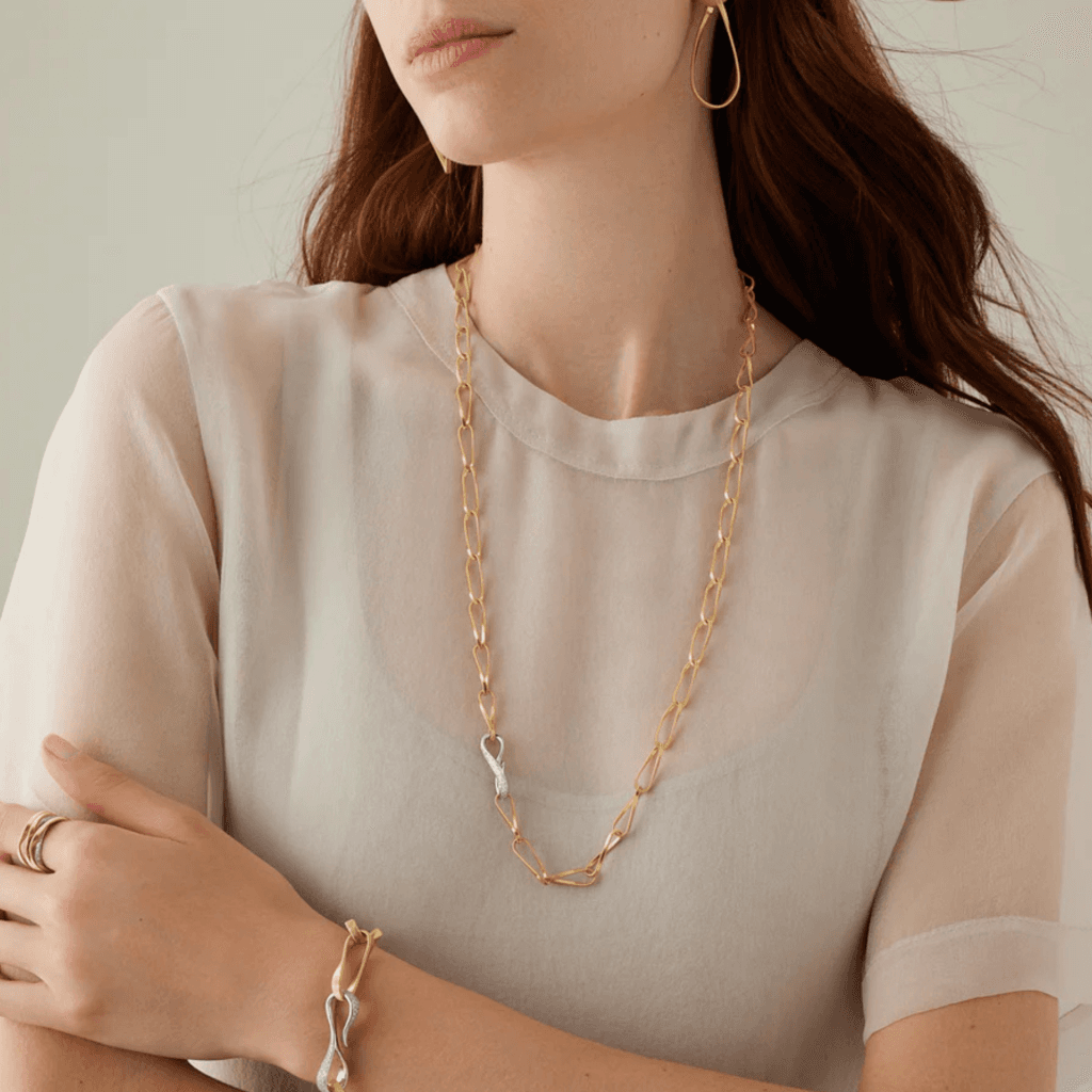 Marco Bicego Marrakech Onde collier geelgoud - CG849-B - #4