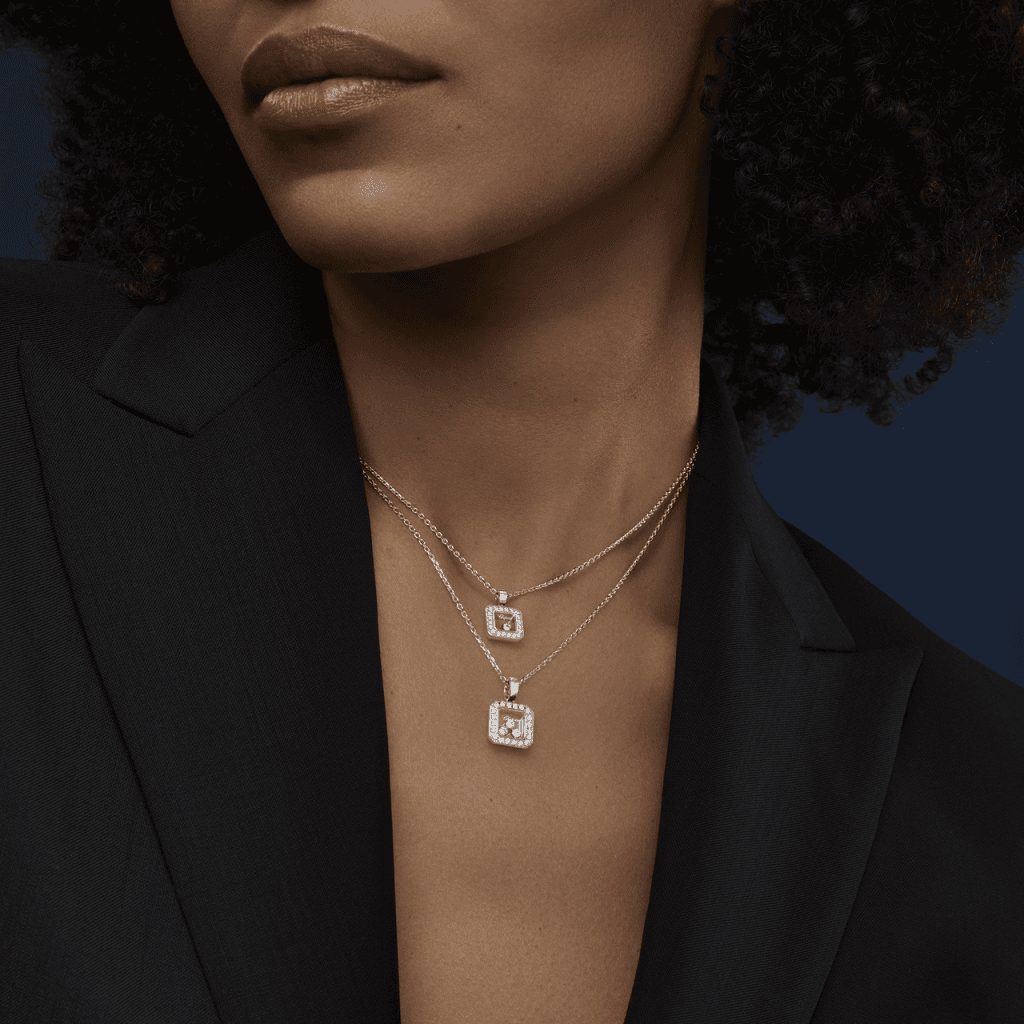 Chopard Happy Diamonds Icons Square collier witgoud met diamant - 79A115-1201 - #5