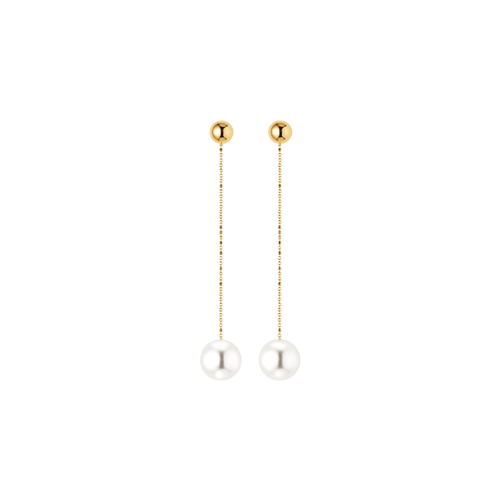 Yana Nesper New Basics Boules oorsieraad geelgoud met parel - BO11 - #1