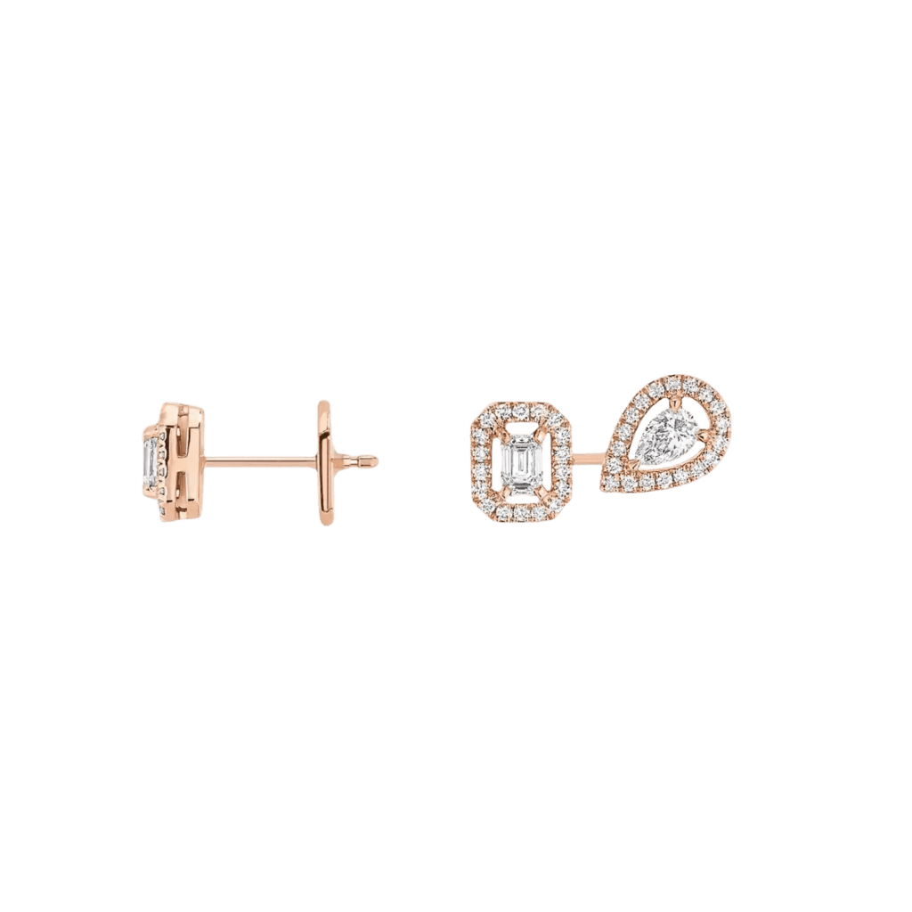 Messika My Twin oorsieraad roodgoud met diamant - 7004-PG - #2