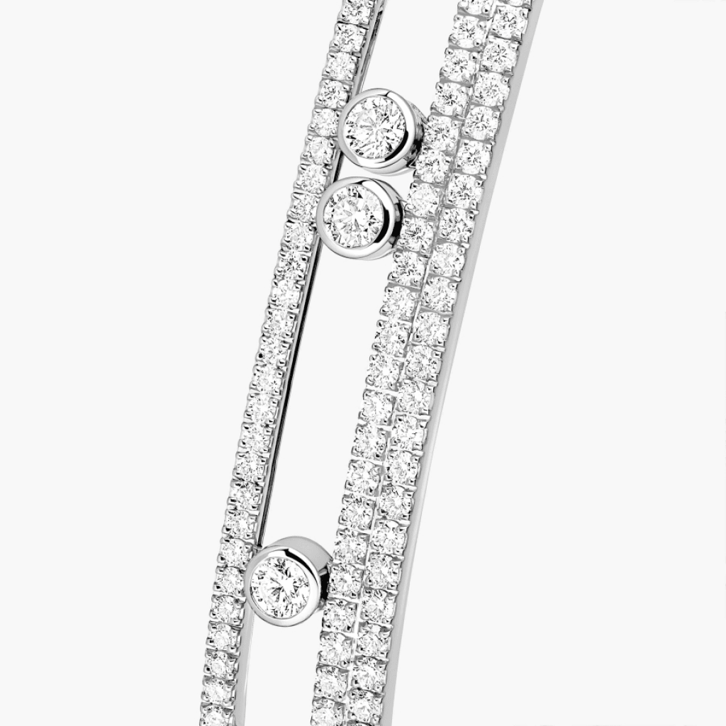 Messika Move Romane armband witgoud met diamant - 13914-WG - #4