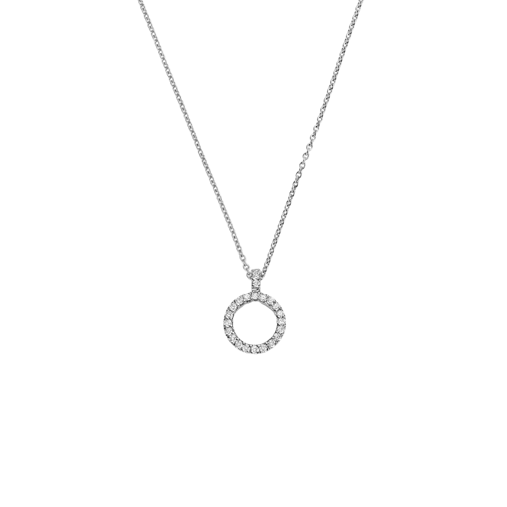 Schaap en Citroen Diamonds collier witgoud met diamant - #1