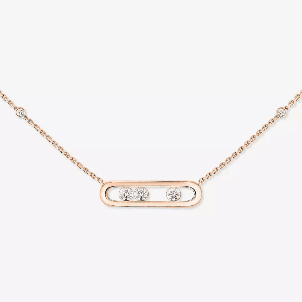 Messika collier roodgoud met diamant - 4323-PG - #3