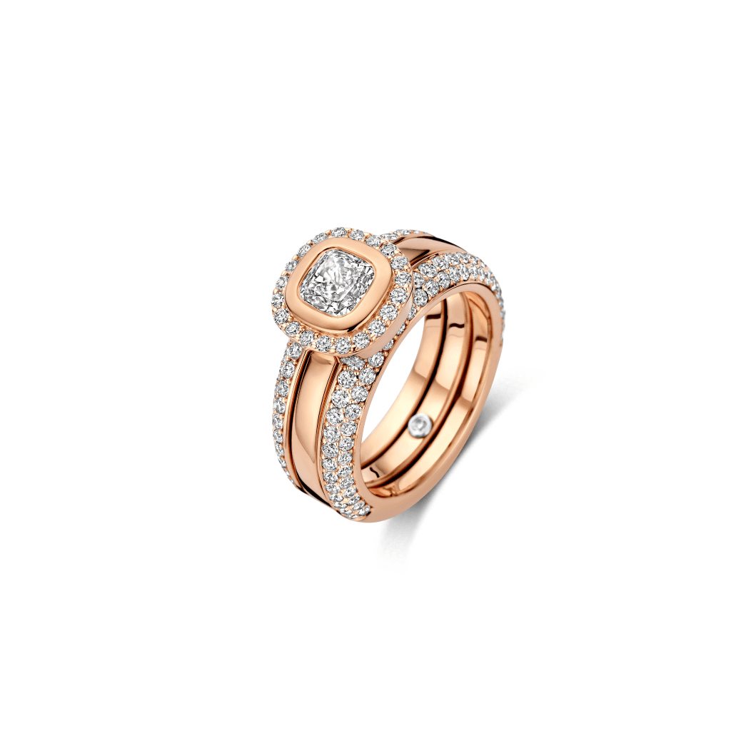 Schaap en Citroen Diamonds ring roodgoud met diamant - #8