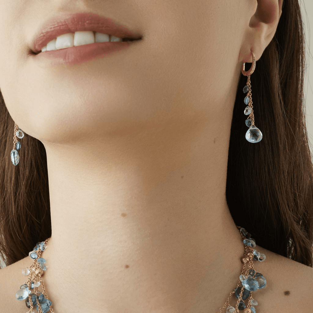 Marco Bicego Paradise oorsieraad geelgoud met diamant - OB1743-MB-TP01 - #2