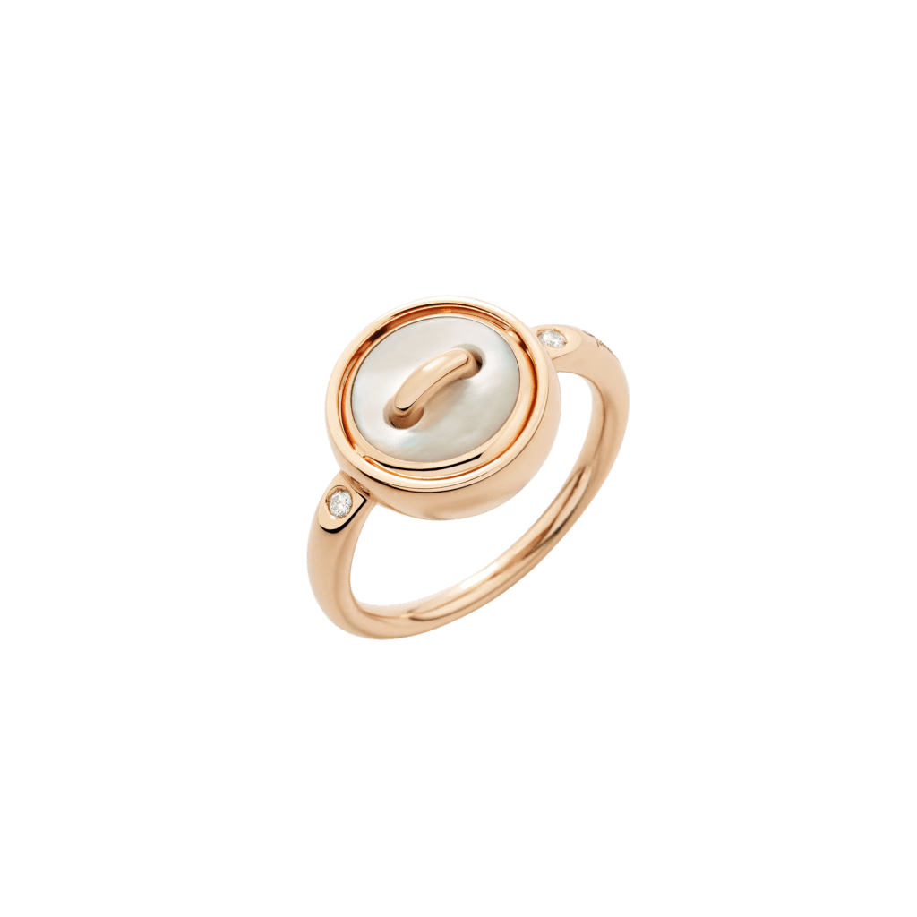Pomellato Pom Pom Dot ring roodgoud met diamant - PAC5030 O7000 BMPMY - #2