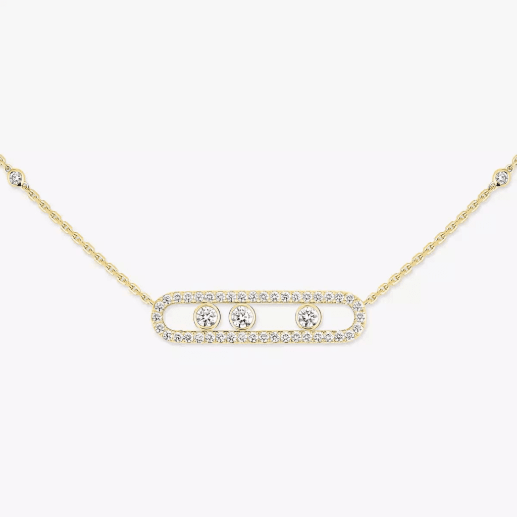 Messika Move Classic collier geelgoud met diamant - 3994-YG - #3