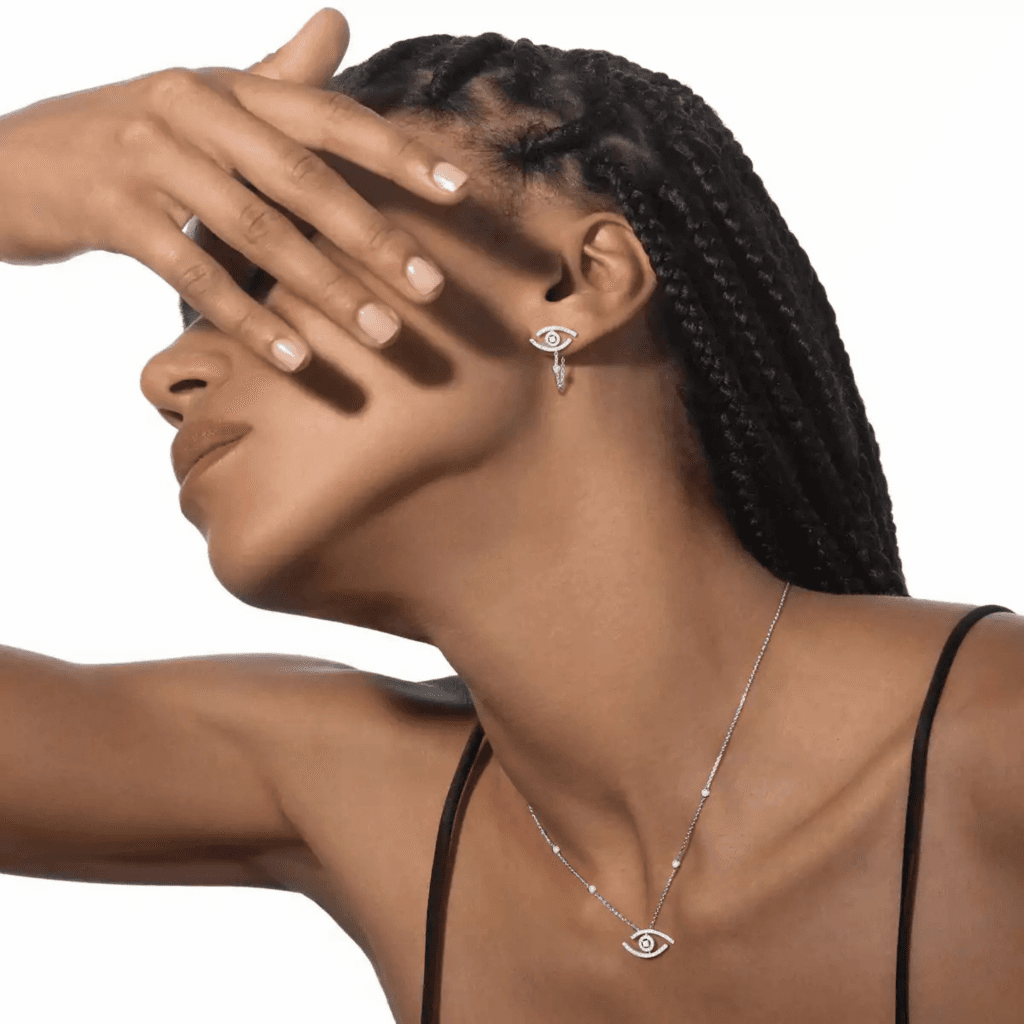 Messika Lucky Move collier witgoud met diamant - 7525-WG - #3