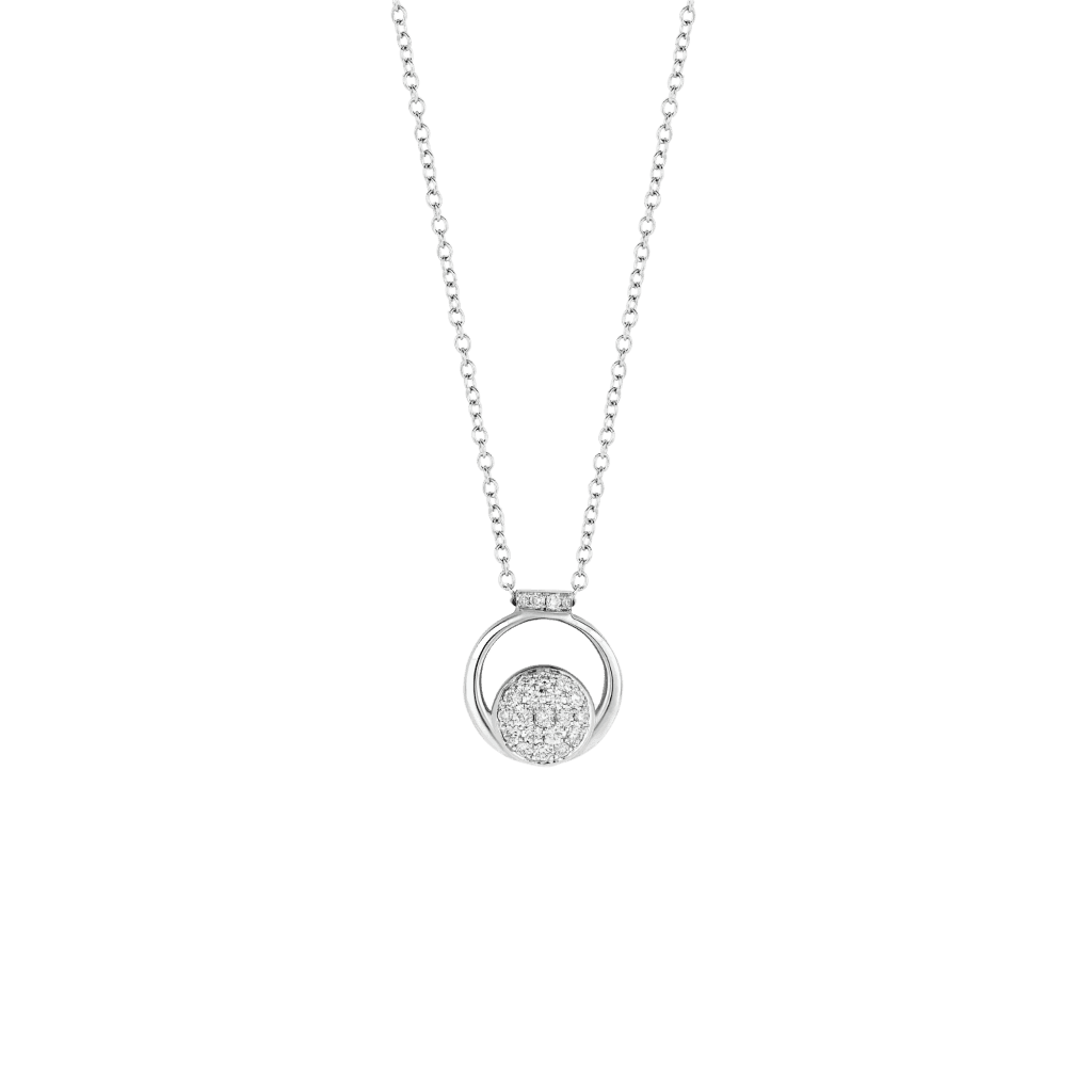Tirisi Jewelry Amsterdam Wangle collier witgoud - TN2108DW - #1