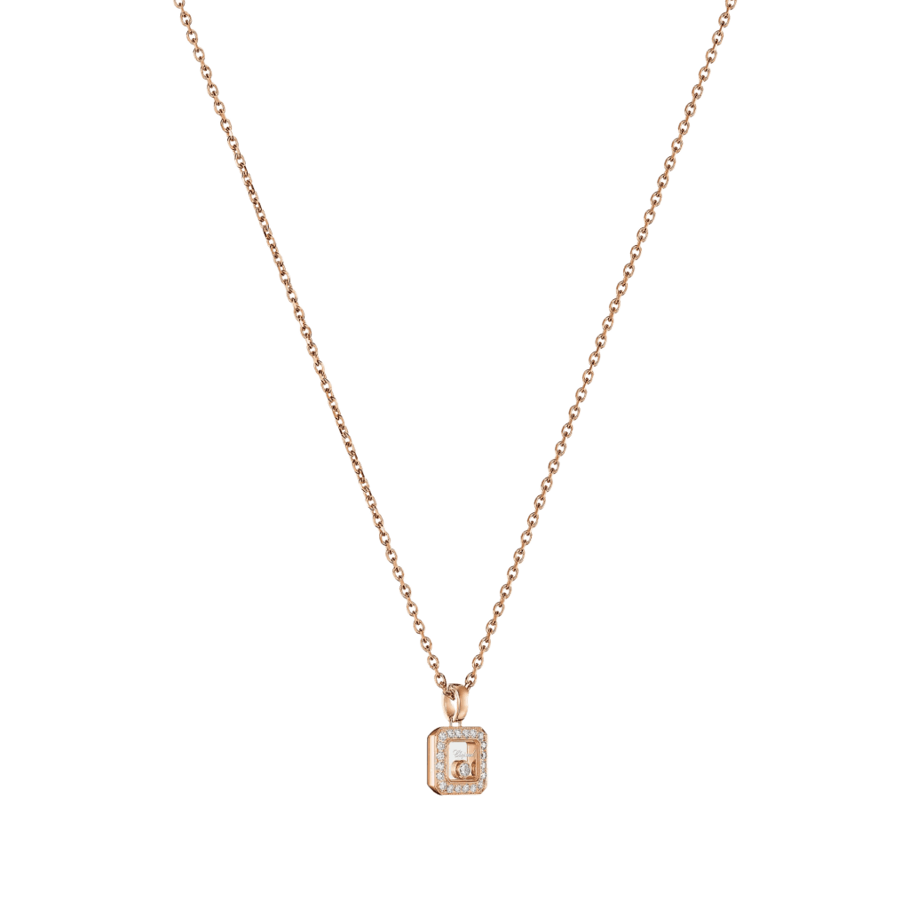 Chopard Happy Diamonds Icons Square collier roodgoud met diamant - 79A115-5201 - #3