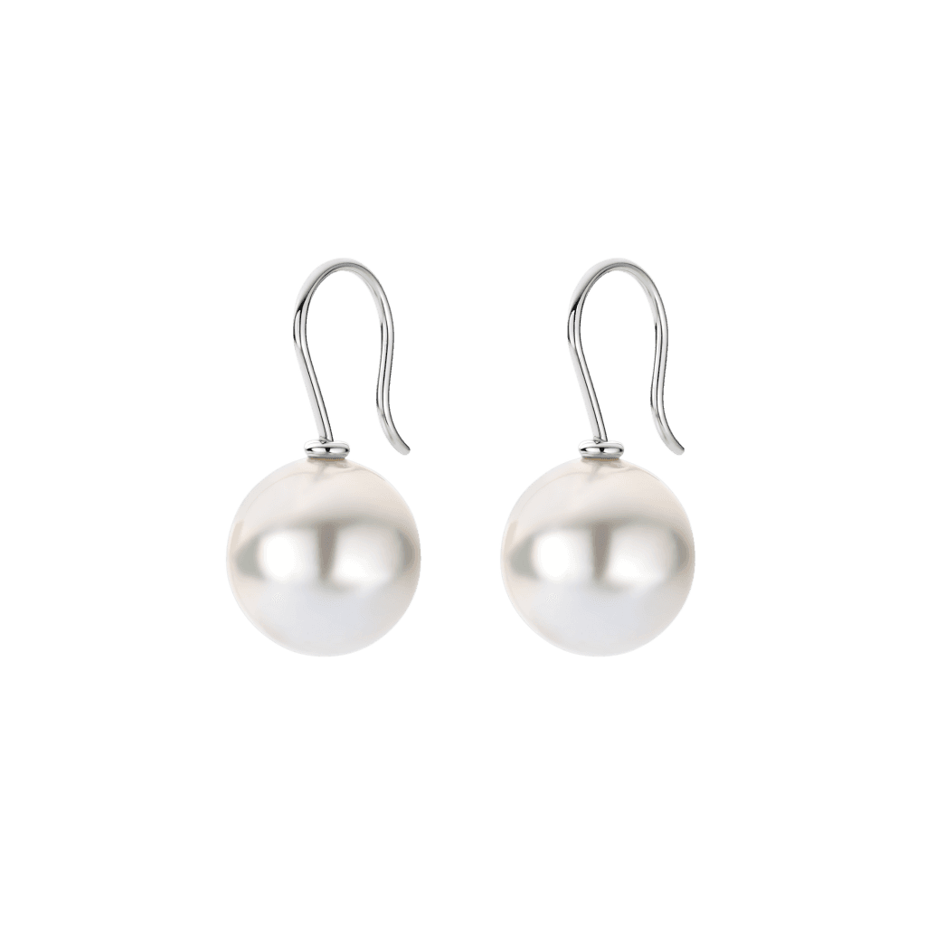 Schaap en Citroen Pearls oorsieraad witgoud met parel - #2
