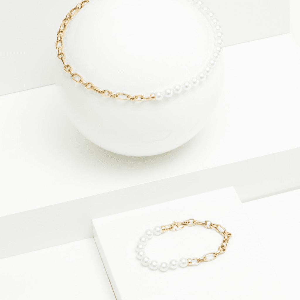 Yana Nesper Balthasar armband geelgoud met parel - BA11 - #4