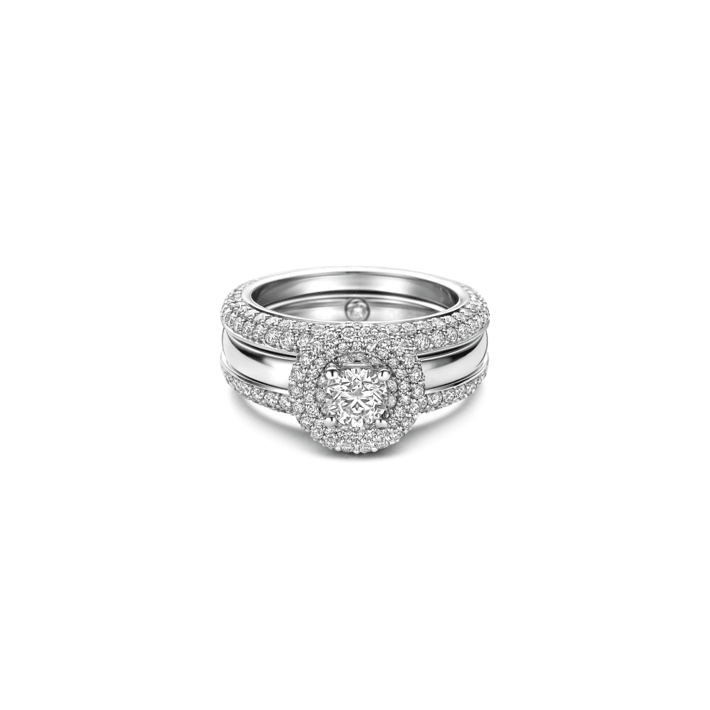 Schaap en Citroen Diamonds ring witgoud met diamant - #15
