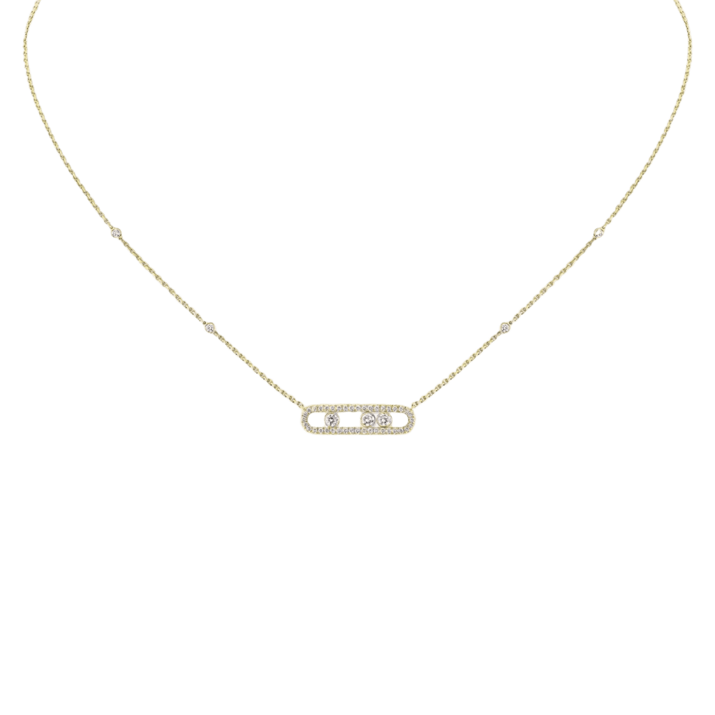 Messika collier geelgoud met diamant - 4322-YG - #1