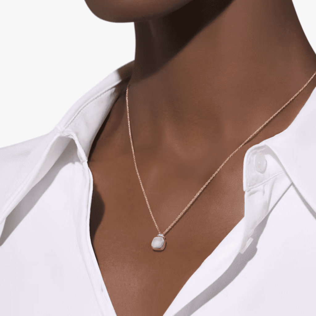 Pomellato Nudo collier roodgoud met diamant - PCC5020 O6WHR DBQLT - #2