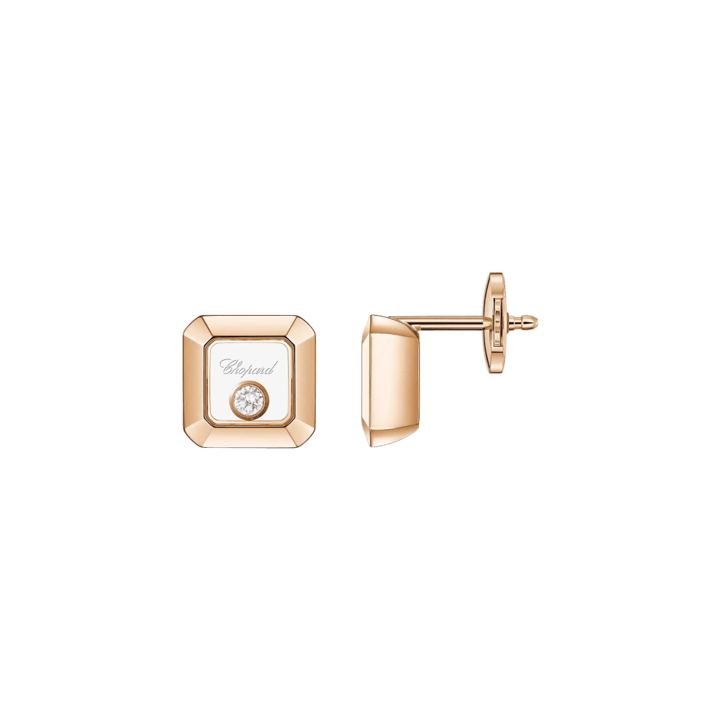 Chopard Happy Diamonds Icons Square oorsieraad roodgoud met diamant - 83A114-5001 - #3