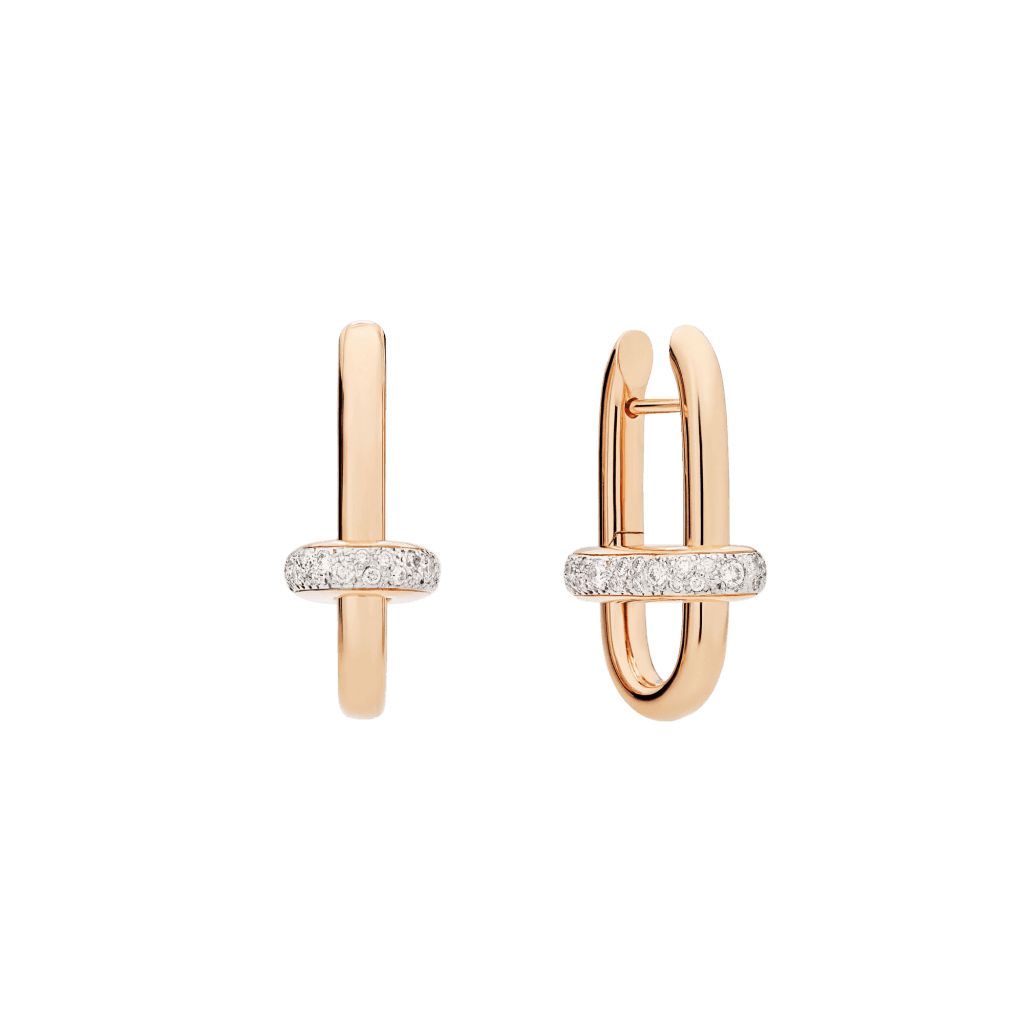 Pomellato Iconica oorsieraad roodgoud met diamant - POC5060 O7WHR DB000 - #1