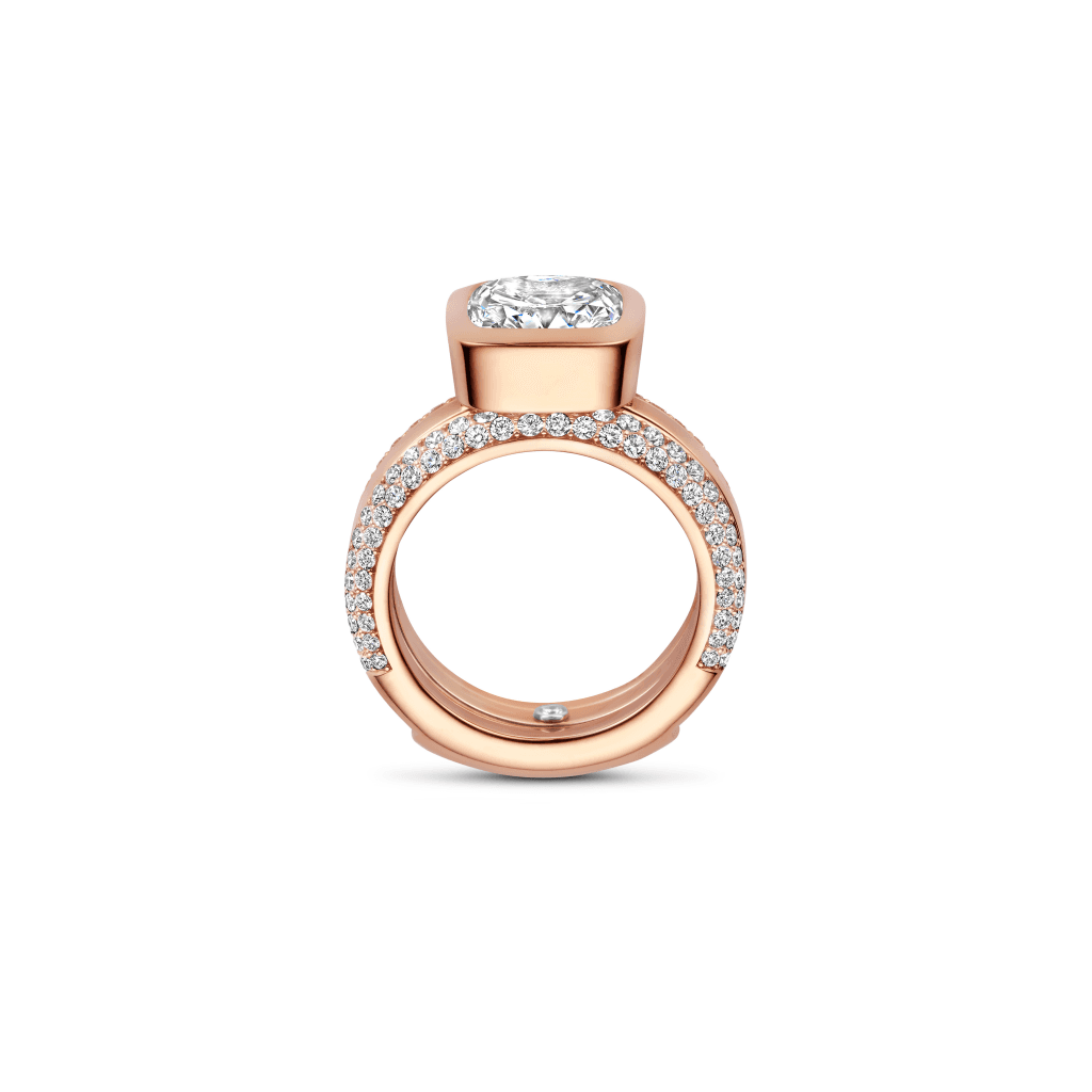 Schaap en Citroen Diamonds ring roodgoud met diamant - #8