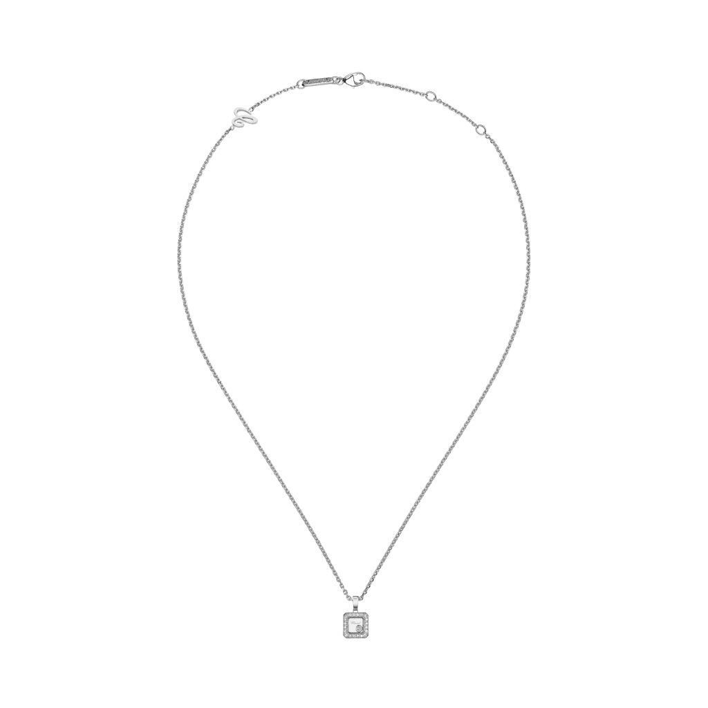 Chopard Happy Diamonds Icons Square collier witgoud met diamant - 79A114-1201 - #4