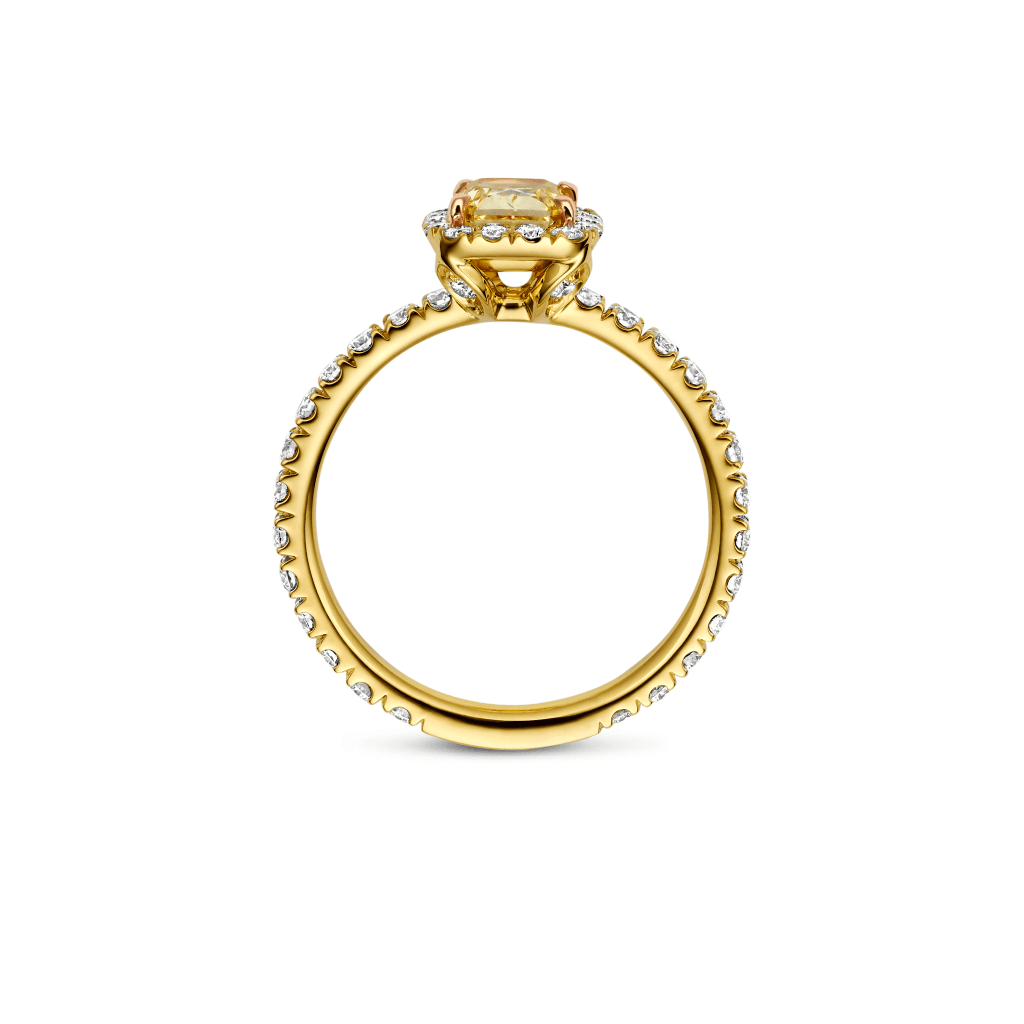 Schaap en Citroen Diamonds ring geelgoud met diamant - #4