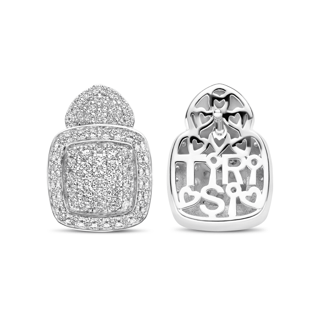 Tirisi Jewelry Milano Tre oorsieraad witgoud - TE9349DW - #4