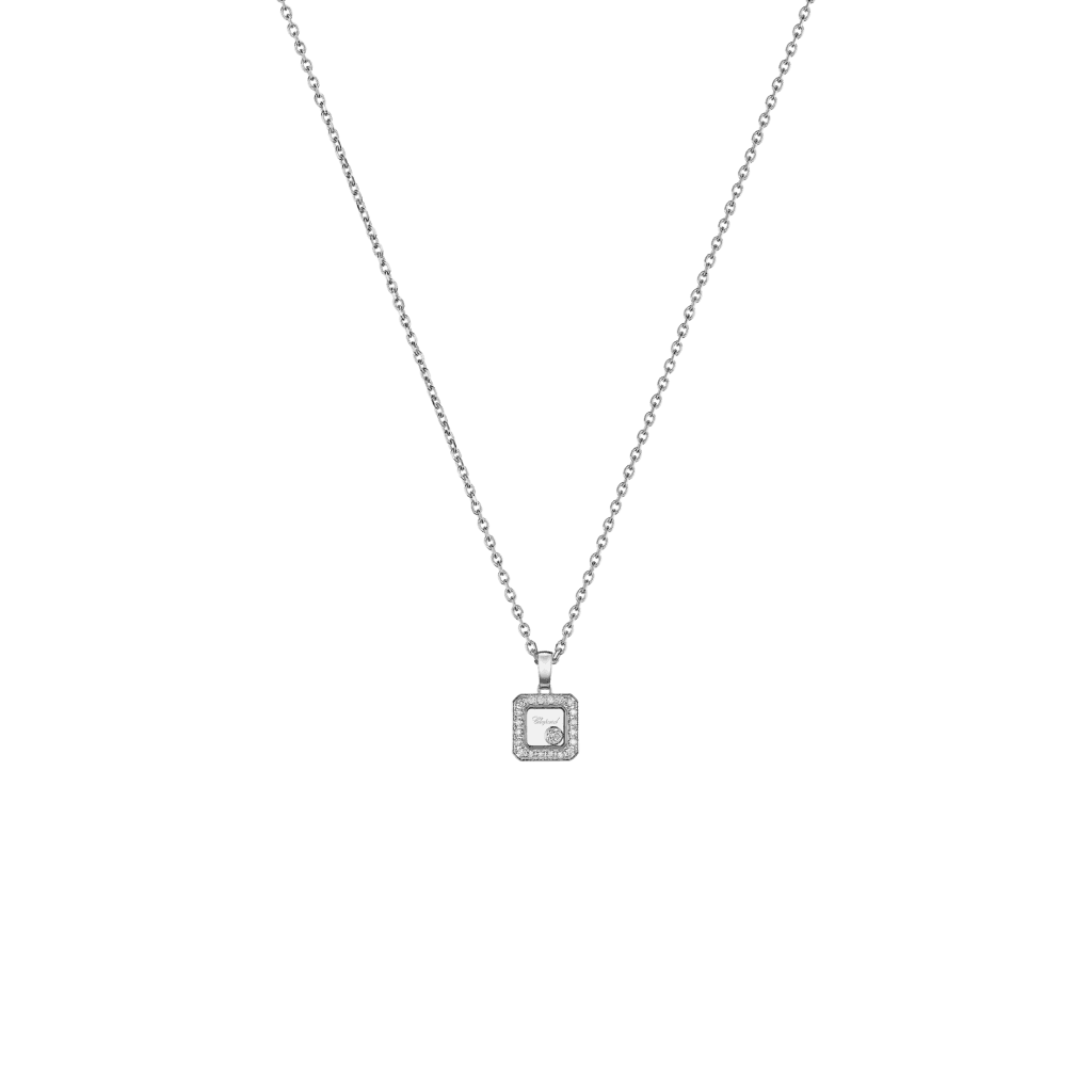 Chopard Happy Diamonds Icons Square collier witgoud met diamant - 79A114-1201 - #1