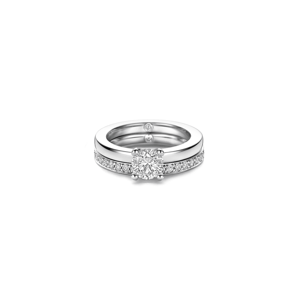 Schaap en Citroen Diamonds ring witgoud met diamant - #13